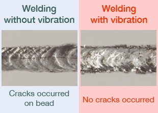 Effect of vibration during welding